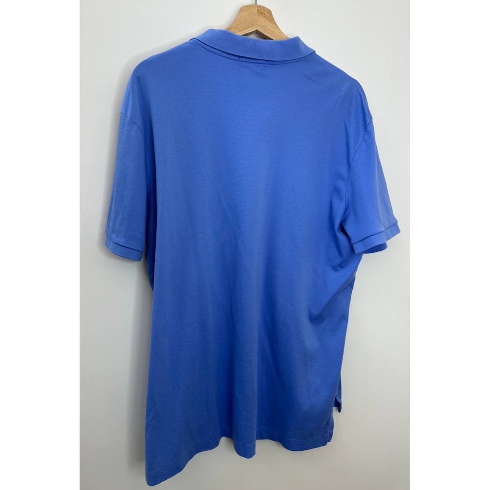 Polo Ralph Lauren Pima Soft Touch Cotton Shirt Mens XL Blue Rugby Pony Stretch - Picture 9 of 10